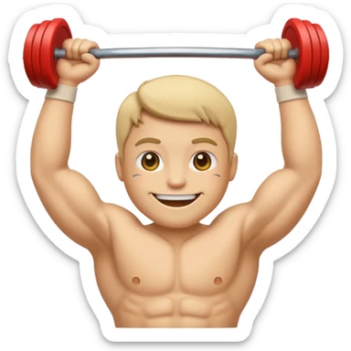 beige Gym Wellness Emoji sticker
