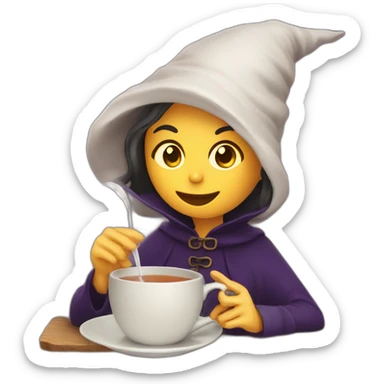 Witches have been drinking tea sticker