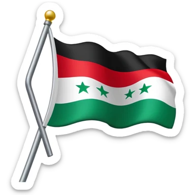 Free syria flag sticker