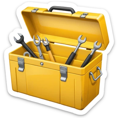 yellow toolbox sticker