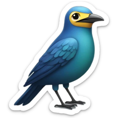 bird-with-threatening-aura sticker