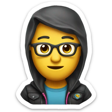 Gigachad with swag gogles sticker