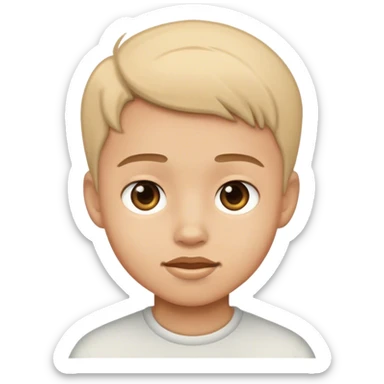 realistic portrait of a boy sticker