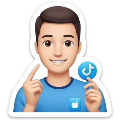 Q salga verificado azul en tik Tok sticker