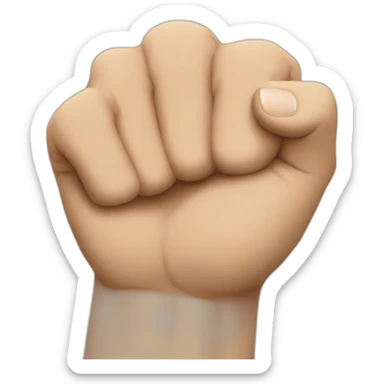 Fist bump sticker