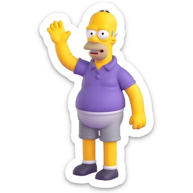 Homer Simpson sticker