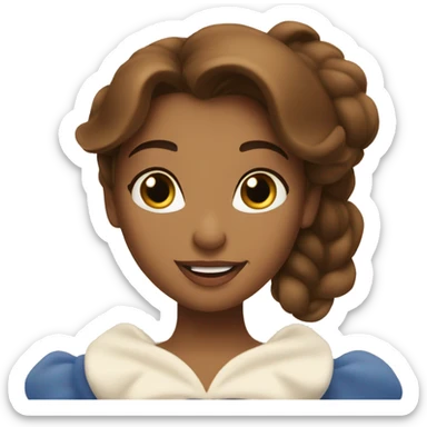 beauty and the beast belle sticker