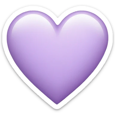 pastel purple heart sticker