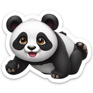 Panda amoureux sticker