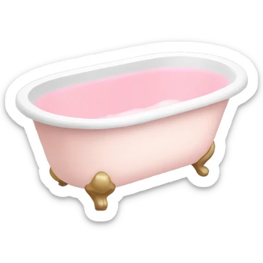 Light pink bath sticker