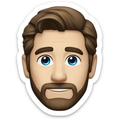 jake gyllenhaal blue eyes in black suit sticker