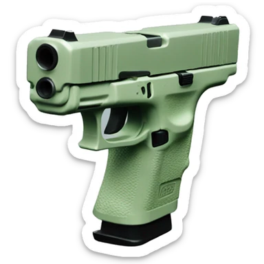 Sage green Glock sticker