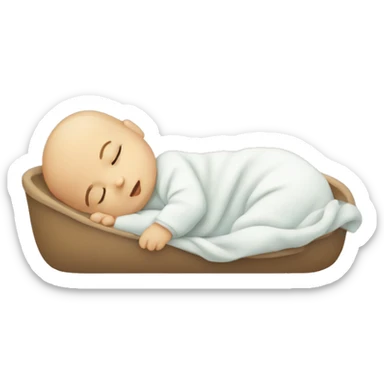 baby sleeping sticker