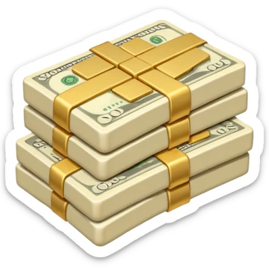 plain ivory money sticker