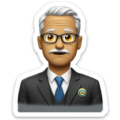 mean school principal sticker