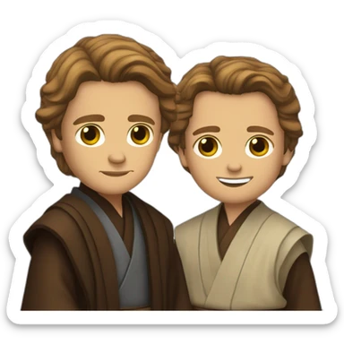 Anakin coupe obi wan en deux sticker