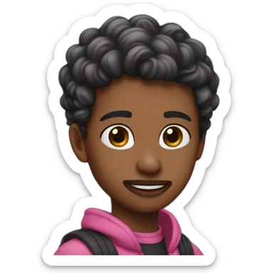 Black-pink solo sticker