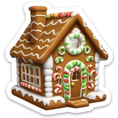 Gingerbread house sticker