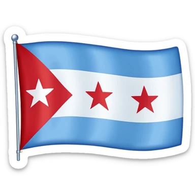 Chicago flag sticker
