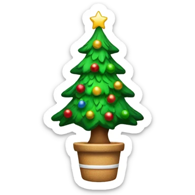 Christmas tree sticker