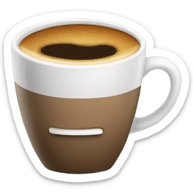 A cup of coffee sticker