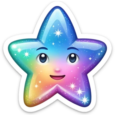 emoji like stardust sparkles for decoration sticker