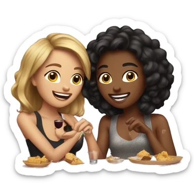 exciting girls night sticker