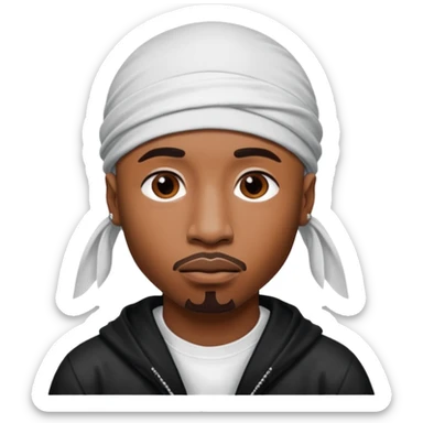 2Pac only face and durage sticker