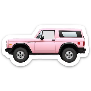 light pink ford bronco sticker