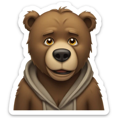 Bears crying tears sticker