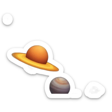 space and galaxies on fire sticker