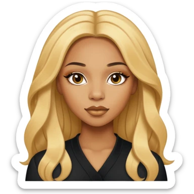 Shamari Fears-DeVoe from Blaque with long golden blonde hair sticker