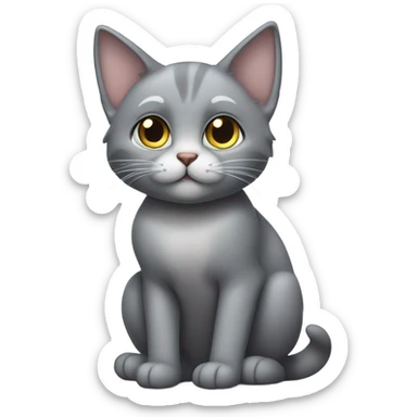 Boom witn grey cat sticker