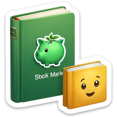 green books guides about stock market sticker