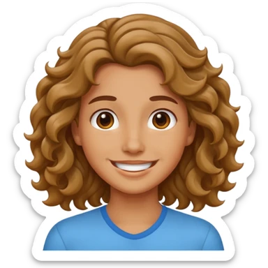 more wavu hair, good smile ! perfect
 sticker