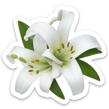 White Lillie’s  sticker