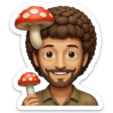 terence mckenna mushroom sticker