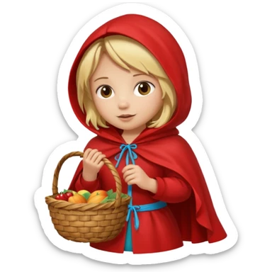 Little Red riding hood sticker