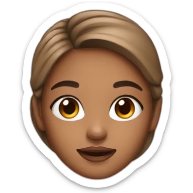 a girl who is doing her skincare sticker