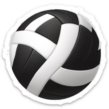 Spike in volleyball sticker