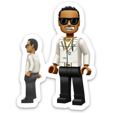 LEWIS HAMILTON lego full body sticker