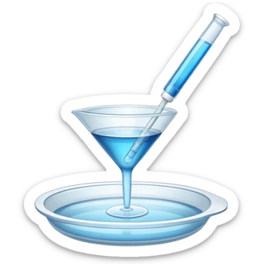Pipette dish sticker