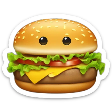 Hamburger sticker