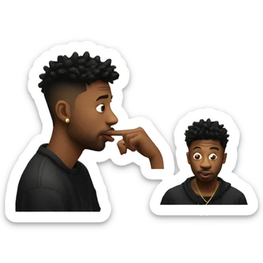 21 savage shushing  sticker