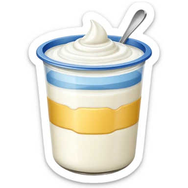 Yogurt envasado  sticker