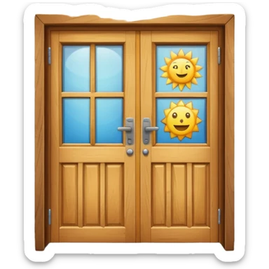 door corridor in school sticker