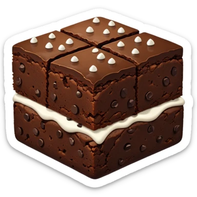 Triple Chocolate Brownie sticker