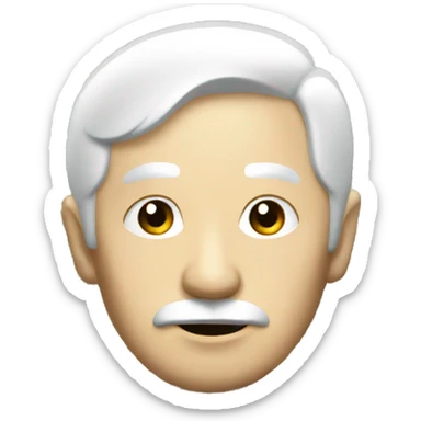 old money man with white look with black hair asian  sticker