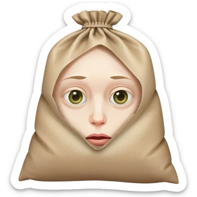 Groggy with bags under eyes  sticker