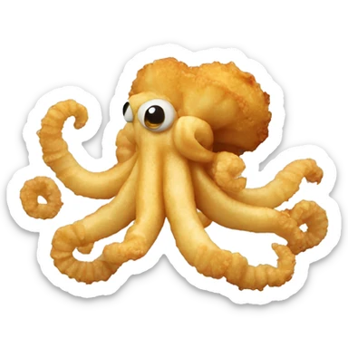 Fried calamari sticker
